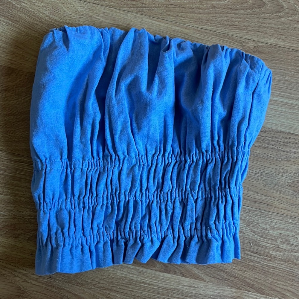 Abercrombie & Fitch light blue  tube top size m